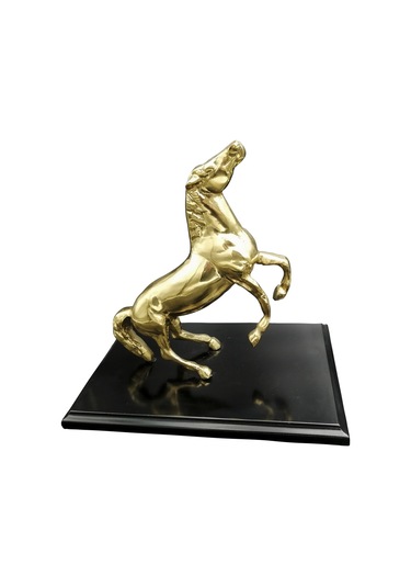 Pm Dizayn Pirinç Döküm Şahlanan At