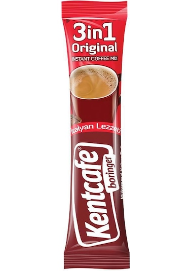 Kentcafe Boringer 3'ü 1 Arada Hazır Kahve 18 G X 48 Adet Granül