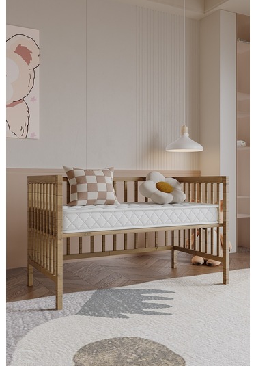 Argimo Alba 10 Cm Sünger Bebek Beşik Park Yatağı 60x120