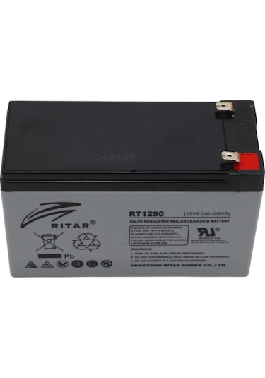 Ritar 12v 9ah Bakımsız Kuru Tip Agm Vrla Akü