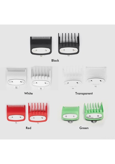 Yifomall Çift Boyutlu 1.5mm + 4.5mm Metal Destekli Şeffaf Saç Kesim Tarağı - 2'li Set