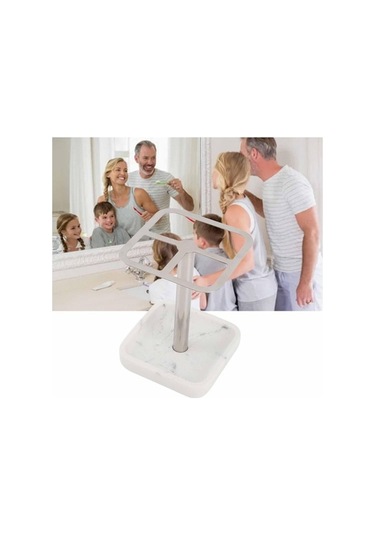 Ulzyvf Tezgah Standı Sarı Raf Paslanmaz Çelik Macun Tutucu, Lavabo Banyo Diş Fırçası Düzenleyici Ve Depolama Organizer, Gümüş Fırça Askısı Sarı