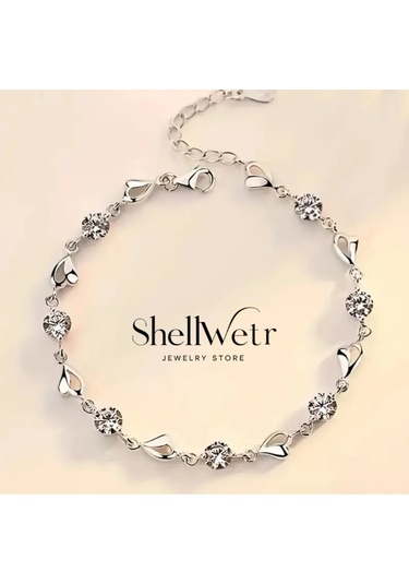 Aşkéra 925 Ayar Gümüş Kaplama Bileklik Sevgililer Günü , Annenize Verilecek En Güzel Hediye Gümüş