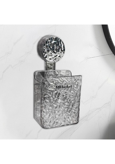 Bosphorusboutique02 Suntek Vantuz Duş Sepeti, Sabun Diş Macunu Fırçalık, Pratik Banyo Eşyası Çok Renkli