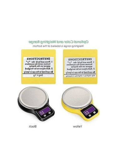 Ulzyvf Çelik Nh Sarı Mutfak Terazisi Createtech Terazisi Terazisi Paslanmaz Mutfak Mini Gıda Elektronik Platform Sarı