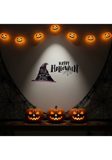 Konyax Happy Halloween Temalı Duvar Stickerı