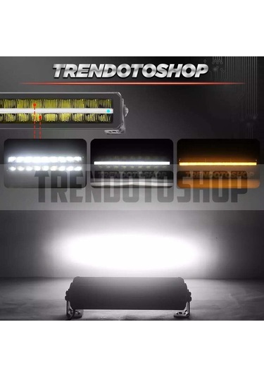 Superior Mystique 35 Cm 180w Amber-beyaz Angel Off Road Led Bar