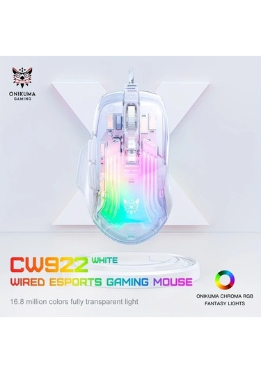 Besthome1 Onıkuma Beyaz Mekanik Faret - Sessiz Optik Sensör, Ergonomik Tasarım -