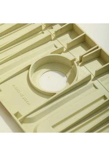 Yeşil Lavabo Musluğu Drenaj Mat Mutfak Sıçrama Koruması Kurutma Mat Çok Fonksiyonlu Lavabo Organizasyon Tepsisi Ev İçin