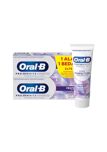 Oral-B Pro 3D White Advanced Luxe Perfection Diş Macunu 2 x 75 ML