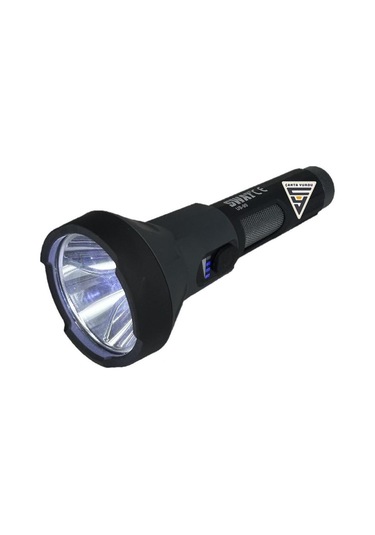 Swat Usb Şarjlı Projektör El Feneri Işıldak Siyah