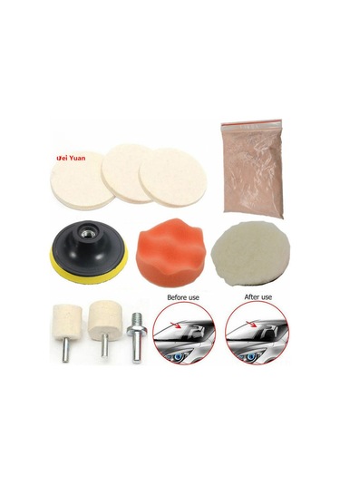 Teltree Otomobil Camı Yıkama Ve Tadilat Seti 8 Parça - Seramik Pasta İle Yırtık Tamiri Ve Parlaklık Geri Kazandırma