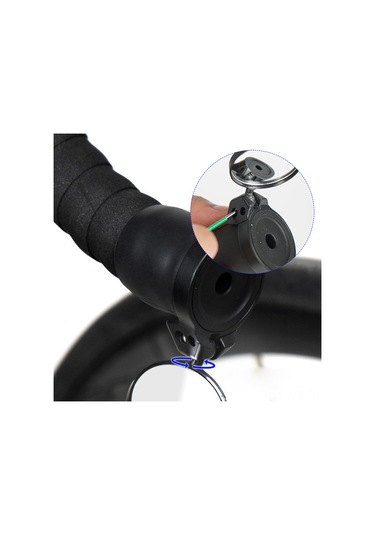 Bisiklet Gidon Ayna Arka Görüş Aynası Bisiklet Bar Ucu Aynası 360 Derece Dönebilir Güvenli Bisiklet Arka Görüş Aynası 28-32mm Çaplı Mtb Yol Dağ Bisikletleri İçin
