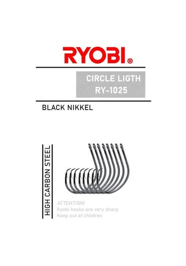 Ryobi 1025 Circle Light Black Nikel Olta İğnesi No:2 10 Adet