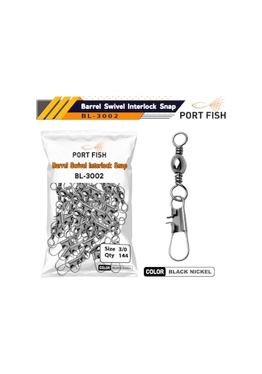 Portfish Bl-3002 Kilitli Klips 144 Lü 1-0