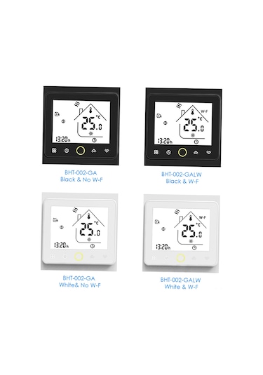 Padalink Siyah Akıllı Su Isıtma Termostatı - Ev Sıcaklığı Kontrol Cihazı