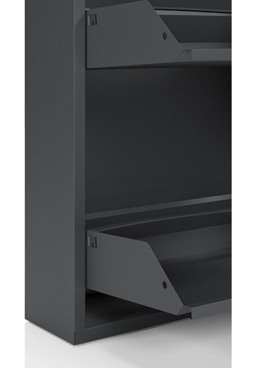 Ceha Kilitli Tablalı 4'lü Metal Ayakkabılık - Siyah K.AYK-2.4/S/P 9005/KL Ceha Kilitli Tablalı 4'lü Metal Ayakkabılık - Siyah K.AYK-2.4/S/P 9005/KL