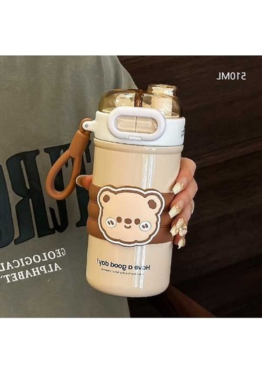 Pazly Termosu Rengi510ml Kahve Kahve Jian Fincan Fan Çiftçi Yd Kahve