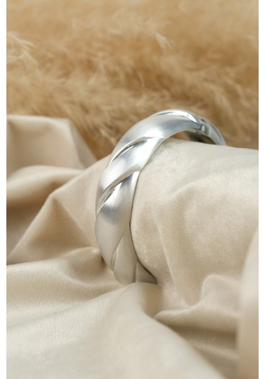 Çildan Womens Silver Özel Tasarım Burma Kelepçe Bileklik Altın - Gold