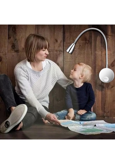 Sagit Başucu,okuma,ışık,,minimalist,led,yatak,okuma,lamba,kısılabilir,,başlık Gümüş