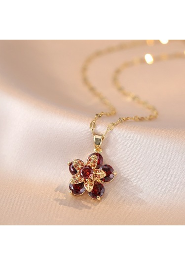 Bayan Kolye: Moda Estetiği Titanyum Çelik Kolye No.30 Çok REnkli