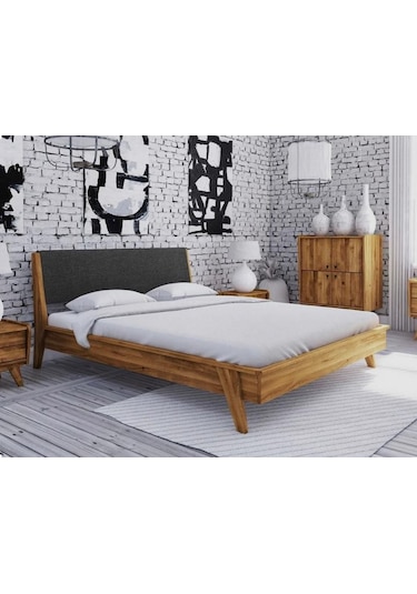 Şehzade Masif Doğal Ahşap Karyola I Thal Çam 160x200 Cm