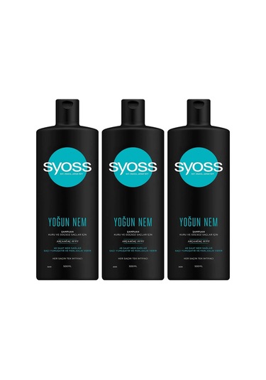 Syoss Yoğun Nem Şampuanı 3 x 500 ML