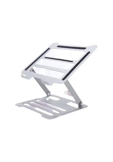 Çelik Düz Model Katlanır Laptop Standı Dizüstü Bilgisayar Tablet