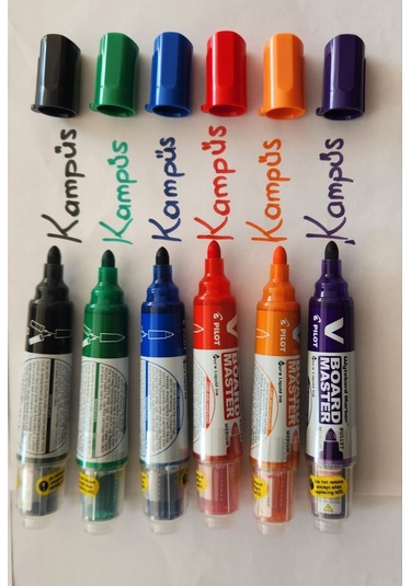 Pilot V Board Master Beyaz Tahta Kalemi 6'lı Set