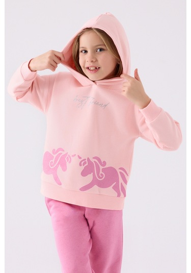 Rolypoly Kız Çocuk Eşofman Takımı Rp3473 Açık Pembe Açık Pembe