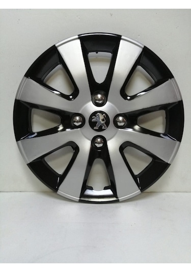 Peugeot 15 Inç Jant Kapağı Takımı Çelik Görünümlü 4adet - Amblem Hediyeli