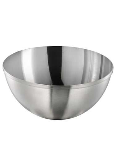 Ikea Blanda Blank Çelik Servis Kasesi, Paslanmaz Çelik, 12 Cm Gümüş