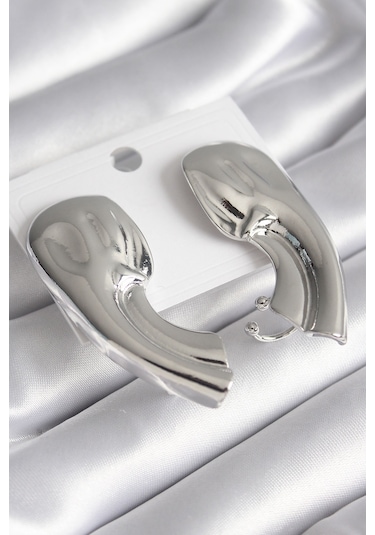 Ezoconcept Pirinç Gümüş Renk İşlemeli Kadın Küpe Çok Renkli