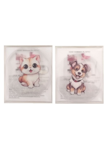 Sevimli Kedi Ve Köpek Cep Sobası,el Isıtıcı,2 Adet Sıcak Su Torba