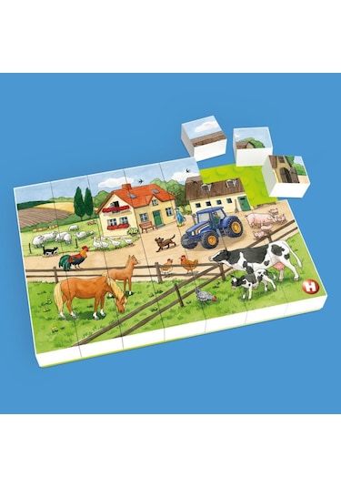 Hubelino 35 Parça Puzzle Çiftlik Hayatı 410184