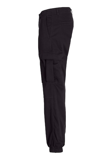 Jack & Jones Erkek Jpstkane Rahat Kalıp Kargo Pantolon 12268261 Siyah Siyah