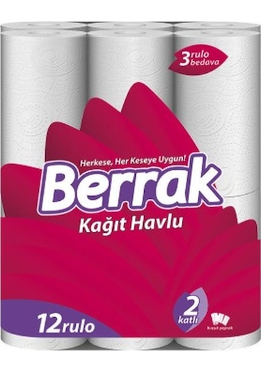 Berrak Rulo Kağıt Havlu 12'li