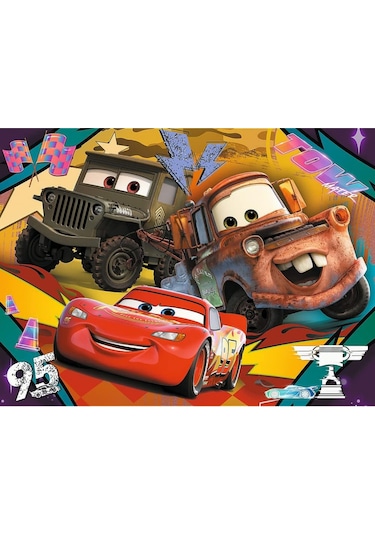 Trefl Arabalar 30 Parça Puzzle Lisanslı - Şimşek Mcqueen Ve Mater Eğitici Yapboz 3+ Yaş