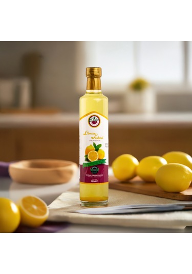 Meşe Fıçı Limon Sirkesi 500 Ml C Vitamini Probiyotik Doğal Farmante