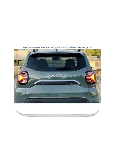 Ebal Otomotiv Dacia Duster Krom Bagaj Çıtası P.Çelik 2018 ve Üzeri