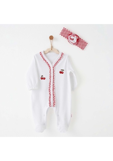 Andywawa Kız Bebek Tulum Takım Romper Anw-ac26686 Ekru