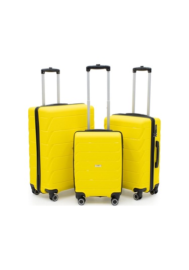 Copella Üçlü Pp Polipropilen&kırılmaz 3'lü Valiz Seti Kırmızı