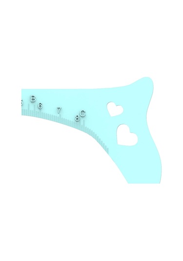 Dolıty Tanımlanmış Kaş Için Eyeliner Şablonu Kadınlar Mavi Mavi