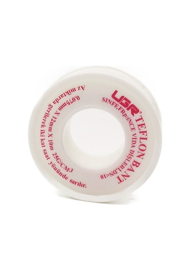 Ugr Teflon Bant 12 mm x 10 Metre (Bir KOLI:200 Adet)