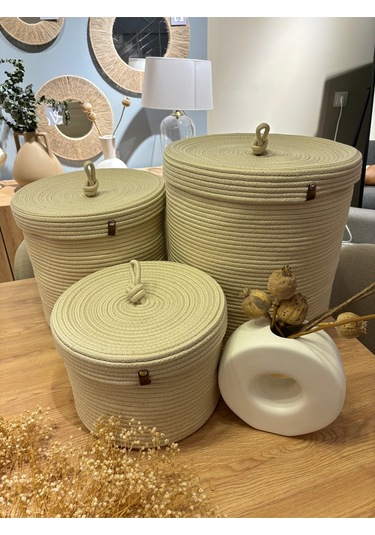 Victor Çok Amaçlı Düzenleyici Kapaklı Sepet,kapaklı Saksılık, Kapaklı Organizer 36x40 - Büyük Boy Krem