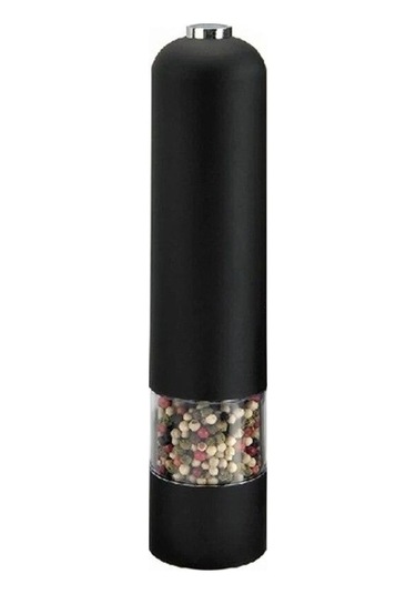 Besthome1 Led Işıkli Elektrikli Tuz Karabiber Ot Değirmeni Öğütücü Mutfak Aracı Baharat Değirmeni Siyah