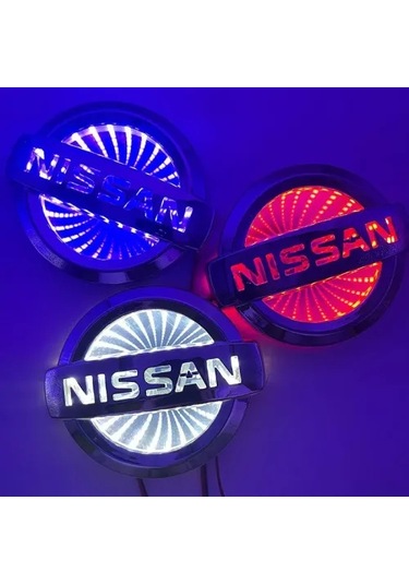 Nissan Işıklı Araba Logosu İçin Kullanılan Otomobil Işıklı Led Arka Stop Lambası