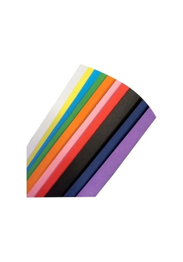 50 Adet 50x70 Cm Fon Kartonu 10 Renk 5 Rulo Büyük Fon Kartonu 50 x 70