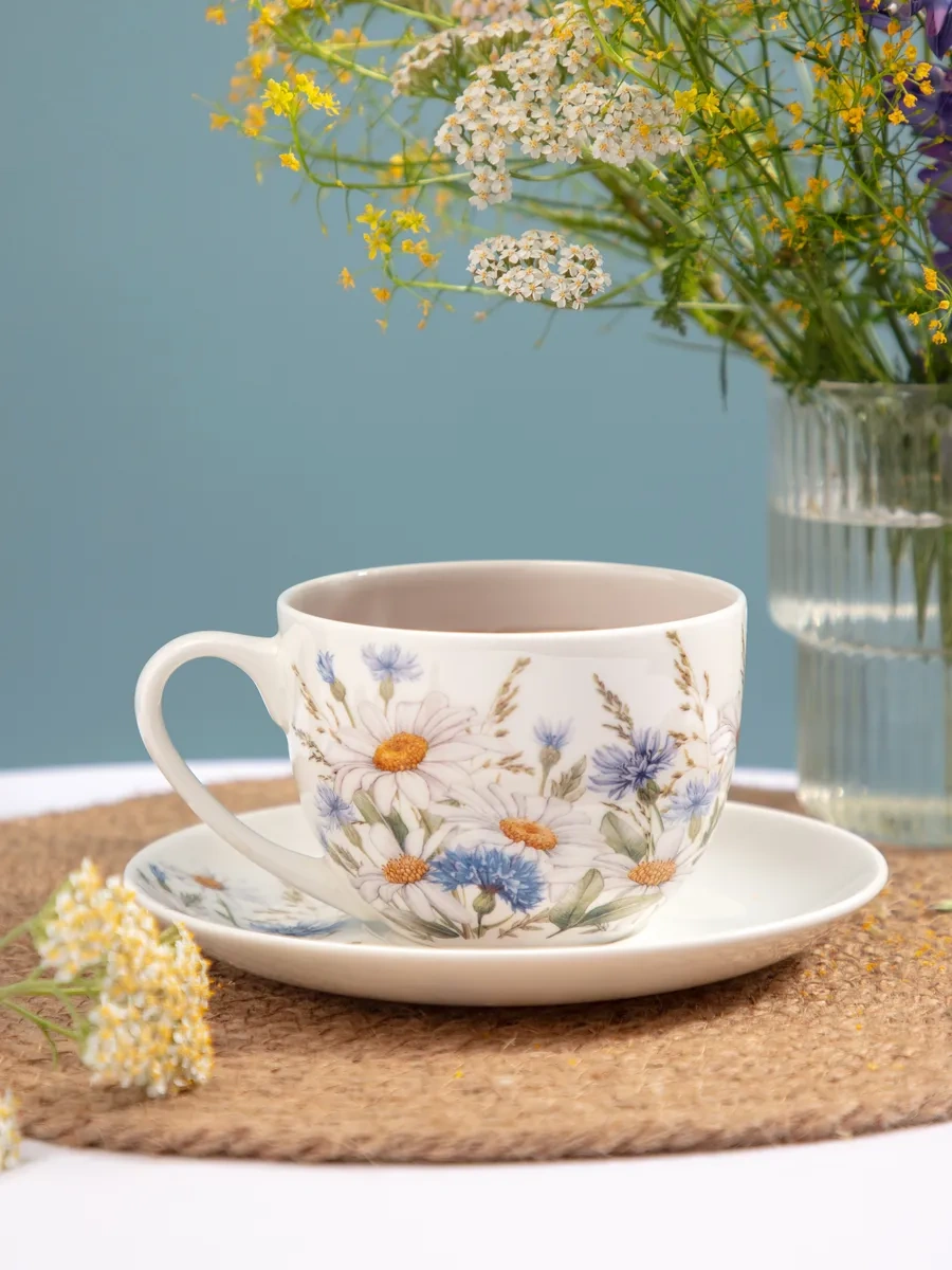 Lefard Sentimental 330 Ml Porselen Hediye Çay Takımı 411491562 Beyaz