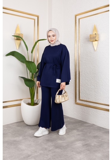 Mevsimlik Modal Kumaş Takım - T114 Lacivert
